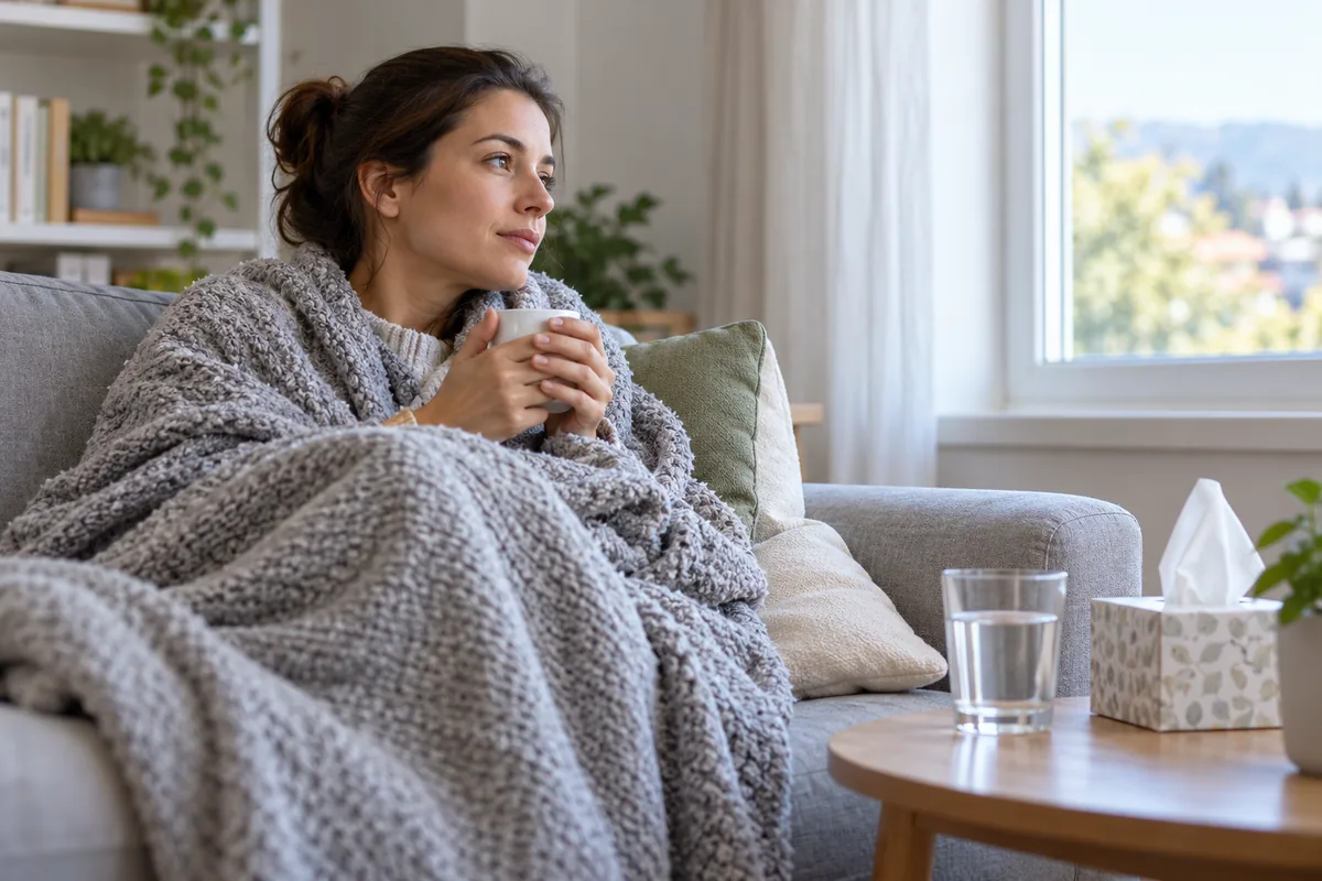استراحت و نوشیدن مایعات هنگام بهبود برونشیت حاد